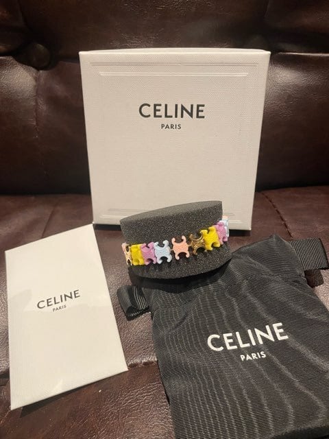 CELINE マルチカラートリオンフ ブレスレット
