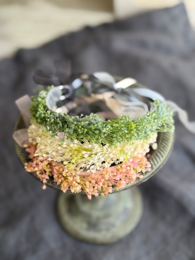 New  モリソニア　フローリストが本気で作った華奢な花冠　ペットのやさしい花冠　お誕生日やお供えにも　ペット用アクセサリー　犬猫花冠　リングドッグ　記念日　フォト撮影会　ウェディングドッグ　誕生日　プリザーブドフラワー　ドライフラワー　可愛い　　おしゃれ　ナチュラル　優しい　