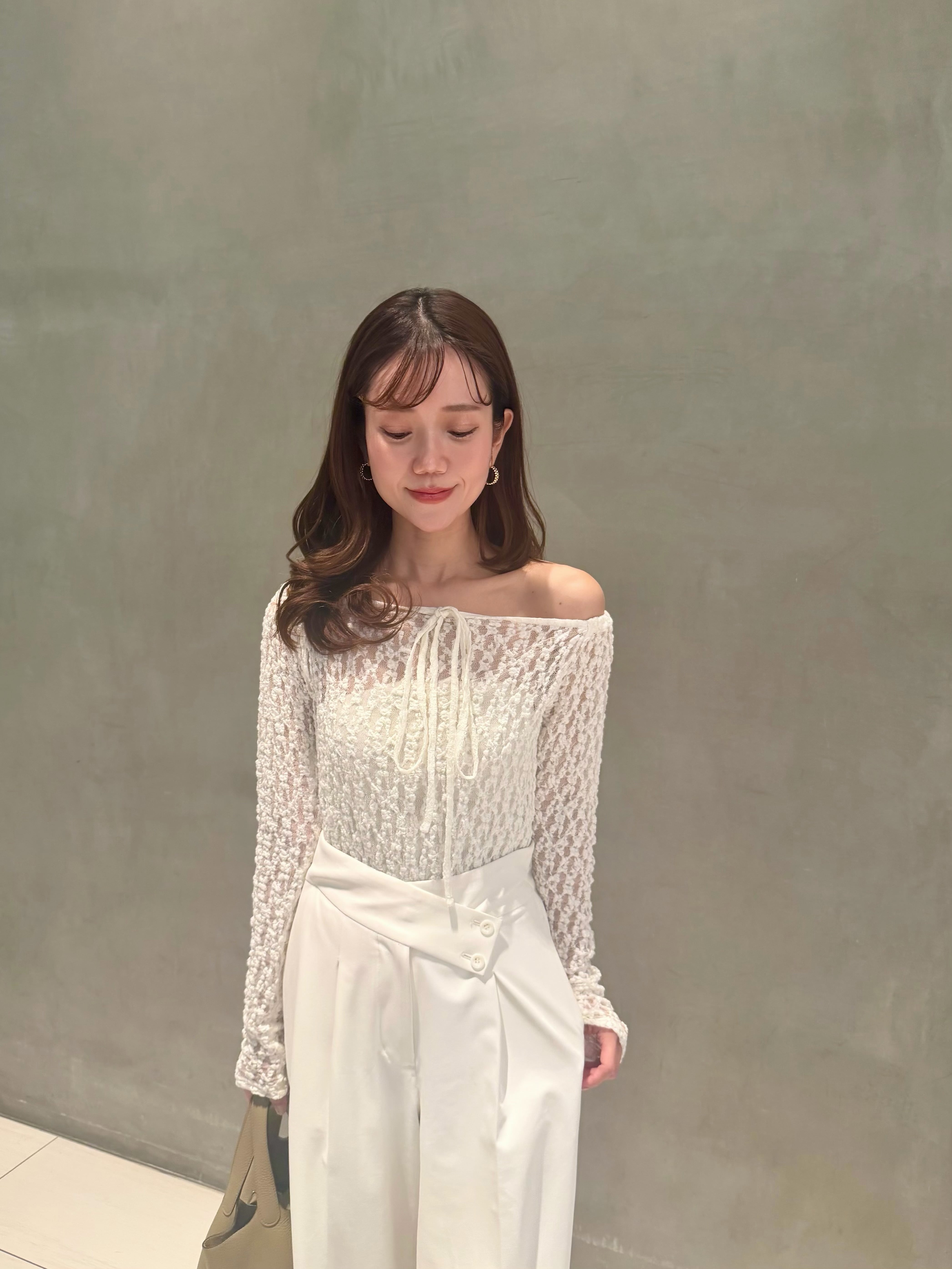 予約】lace pullover / white (6月上旬発送予定) | HYEON