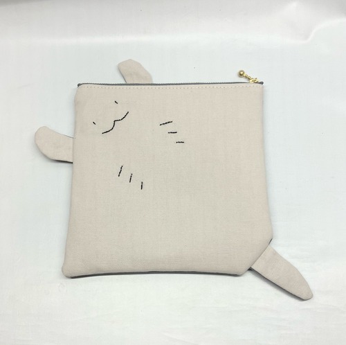 マンタ　フラットポーチ｜とりさん工房ーかわいいハンドメイドポーチ