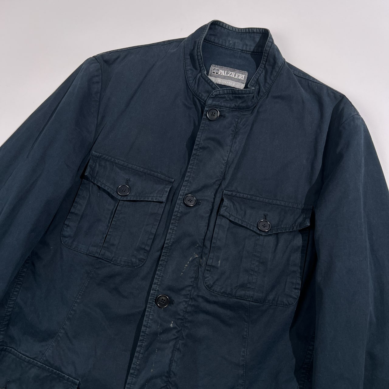 PAL ZILERI パルジレリ サファリ ジャケット サイズ 50 /ネイビー/イタリア製/ビンテージ