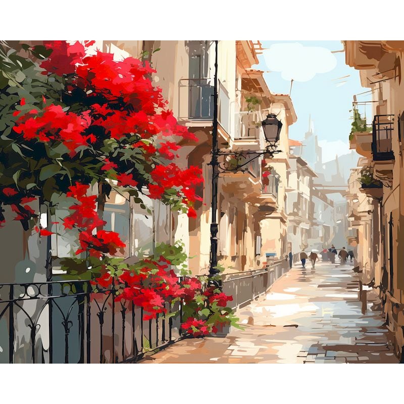 絵画 アメリカ 風景画(街並み) ニューヨーク インテリアアート額付き