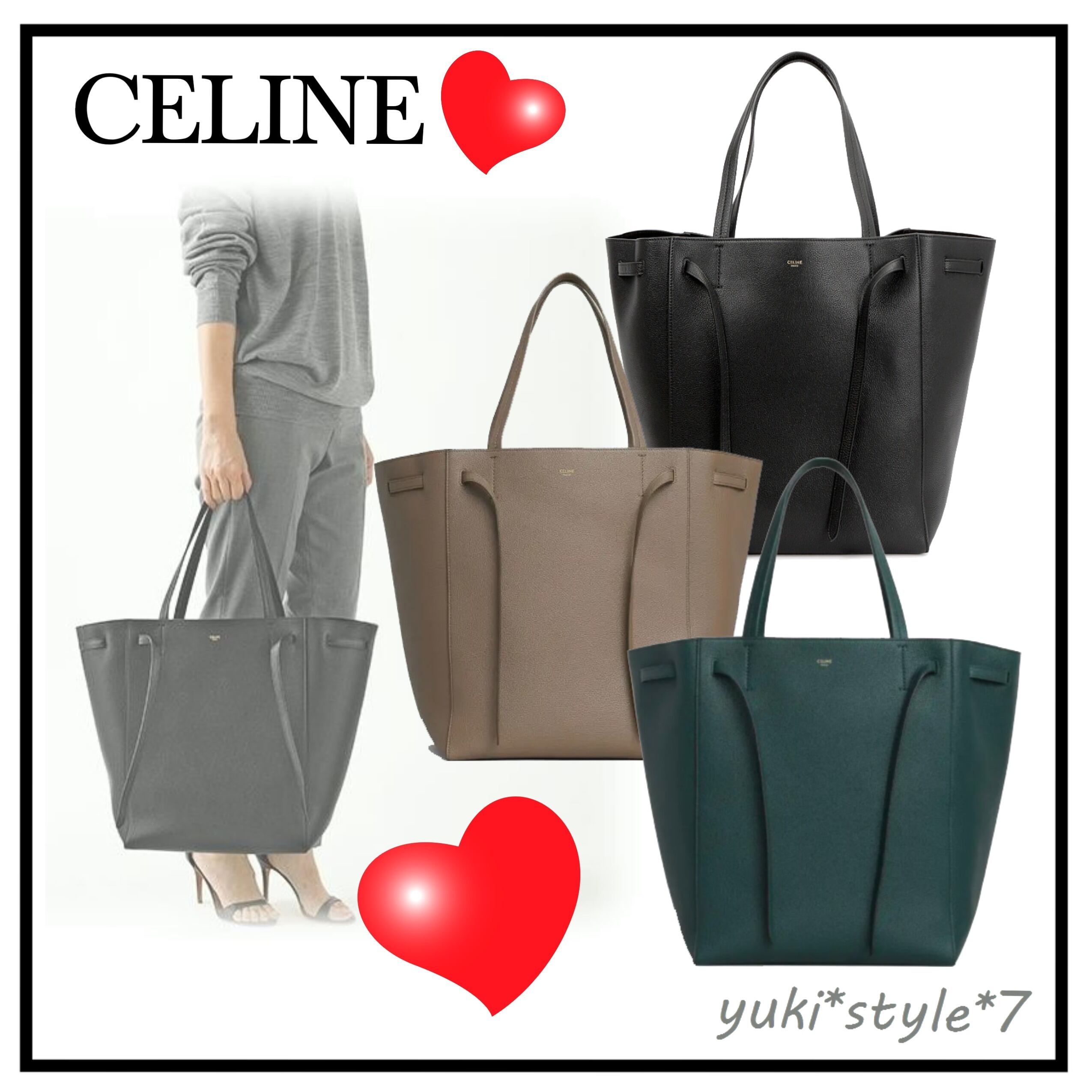 関税送料込 ☆ CELINE セリーヌ ☆ カバファントム ミディアム 便利な ...