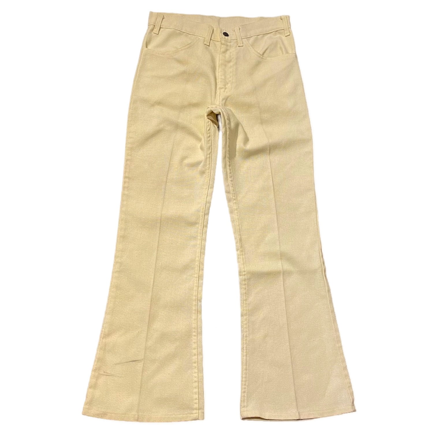 60〜70's Levi's BigE STA-PREST Pants W30 / リーバイス スタプレスト スタプレ ブーツカット フレア パンツ  イエロー ビッグE 古着 ヴィンテージ