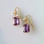 Dolciumiピアス（アメジスト）