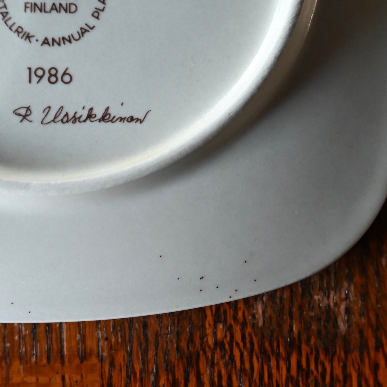 ARABIA Year Plate / アラビア イヤー プレート【B】〈 北欧・フィンランド・食器・皿・アンティーク・ヴィンテージ 〉114250