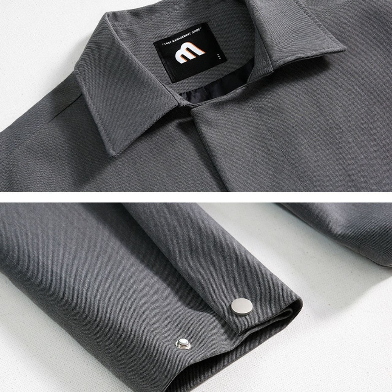 ラペルグレーシンプルブルゾン　MT0080410