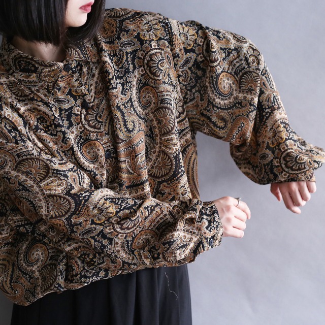 paisley pattern l/s big shirt
