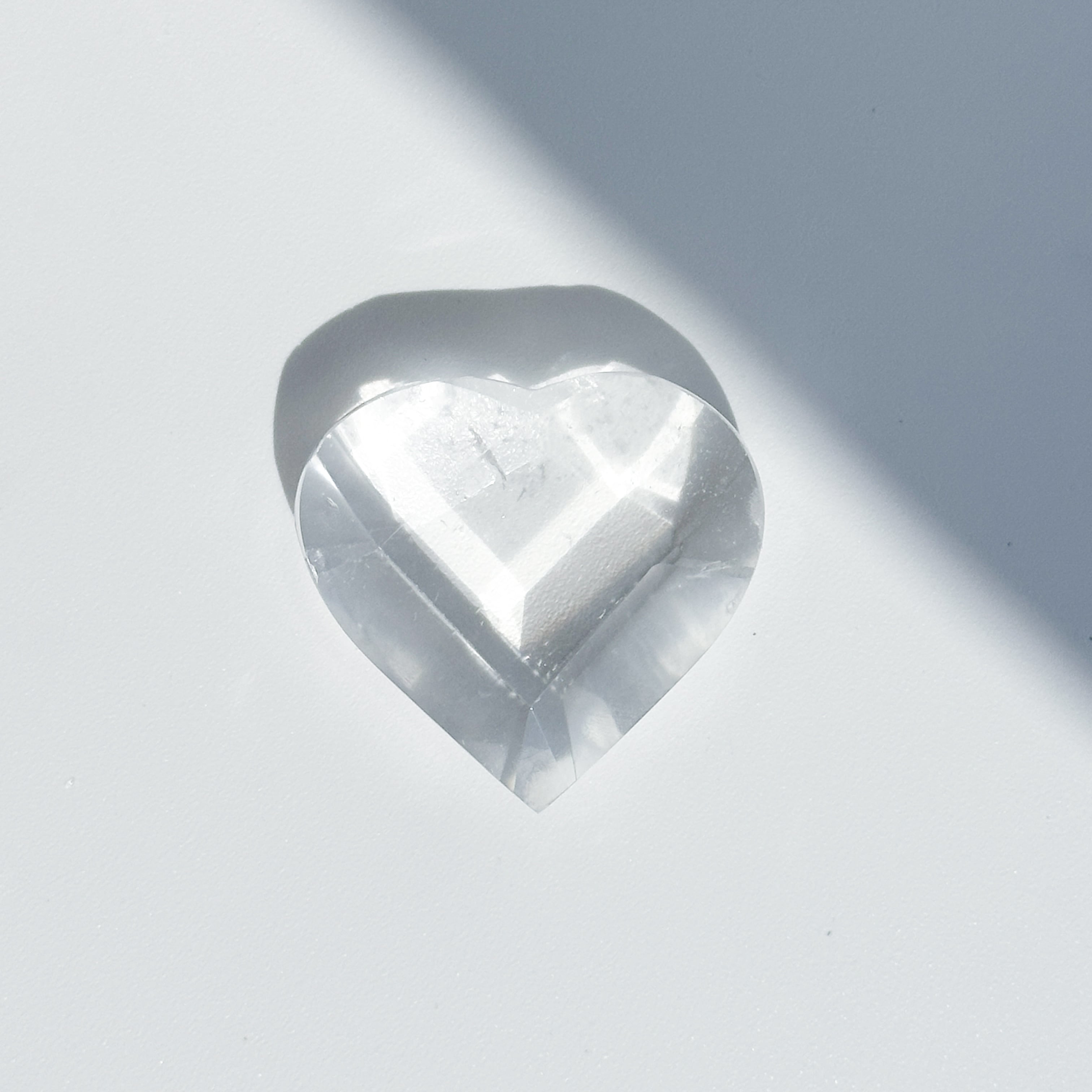 バイーア産レムリアンクォーツファセットハート04◇ Lemurian Quartz