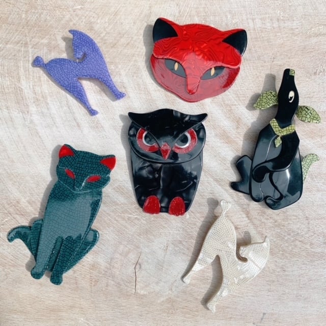 Lea Stien（リア・スタン）セルロイドブローチ | pechenetshop