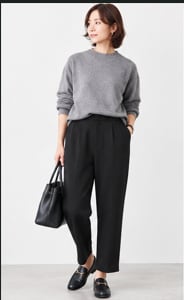 ストレッチポンチテーパードパンツ