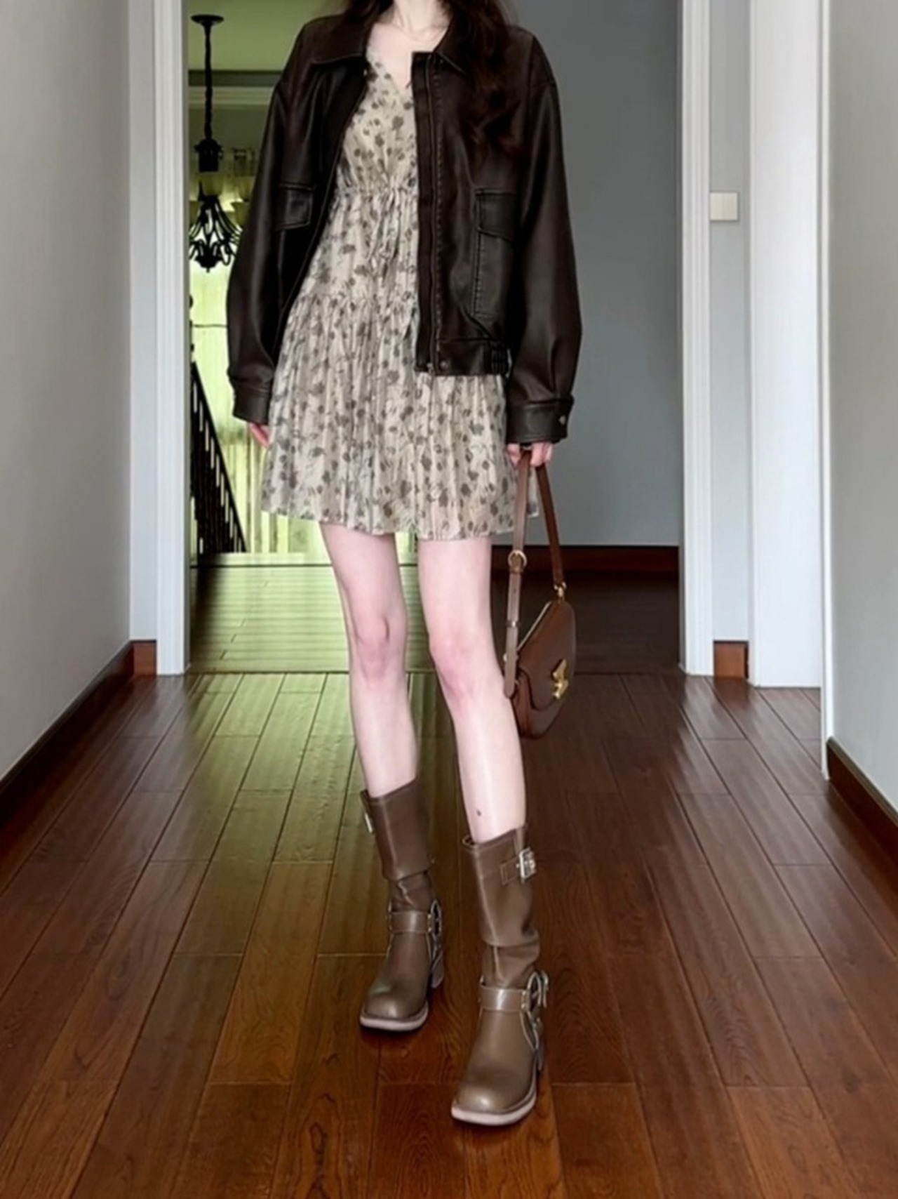 ニュアンス柄ワンピース_157747