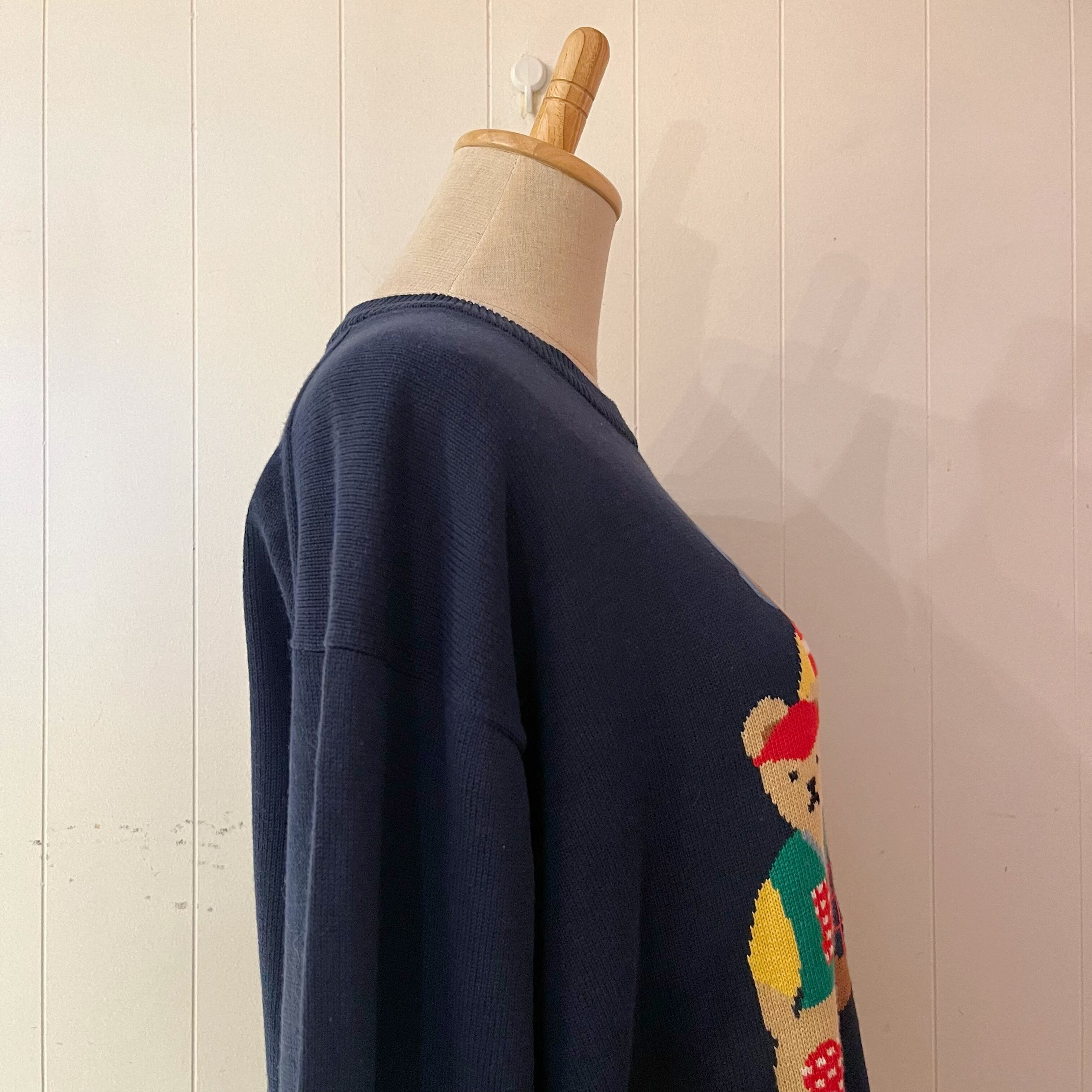 miki house / golf bear knit sweater
