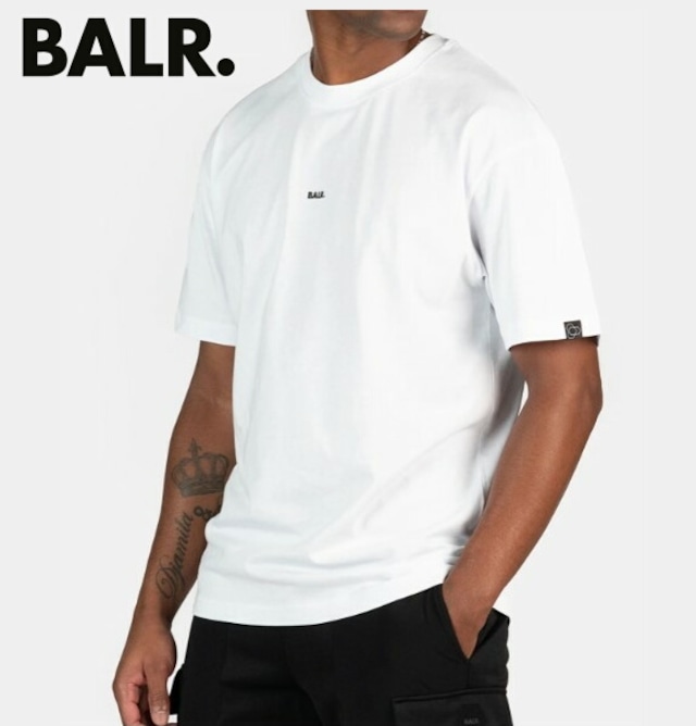 BALR ボーラー Tシャツ 半袖 メンズ BRAND REGULAR FIT T-SHIRT BRIGHT WHITE B1112.1226 2024年モデル