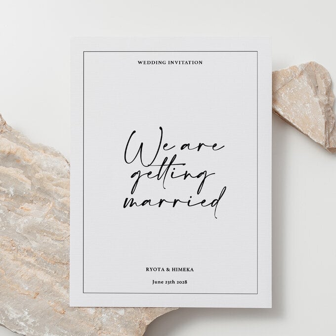 結婚式招待状【シンプル】 / 1部99円~