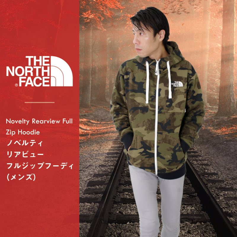 トップスTHE NORTH FACE　カモフラ リアビューフルジップフーディ パーカー