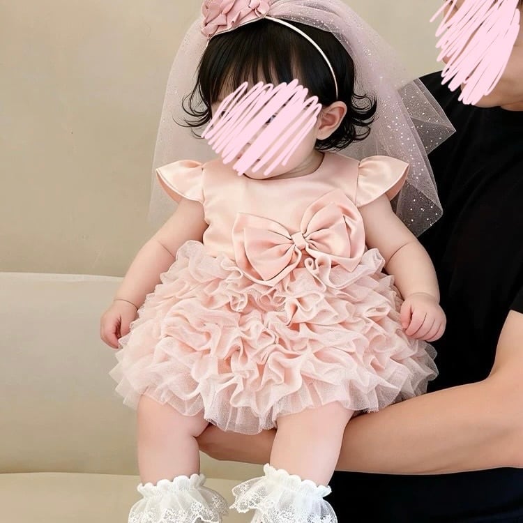 即納】<OREN> Blooming rose pearl one-piece | PAY ID