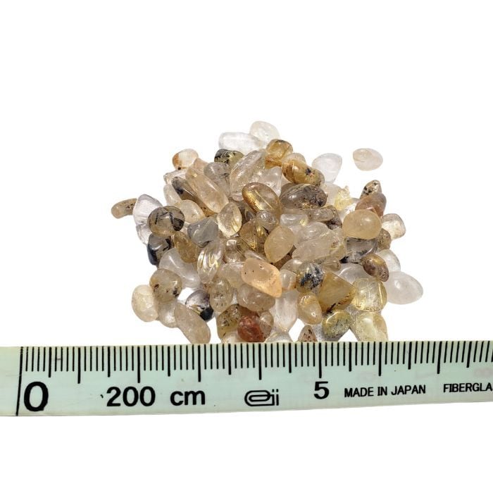 金運 ルチルクォーツ さざれ石 20g パワーストーン 天然石 原石 仕事運