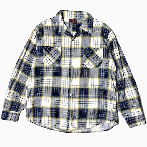 Vintage 70's【KINGSPORT】Grunge Print Flannel Shirt