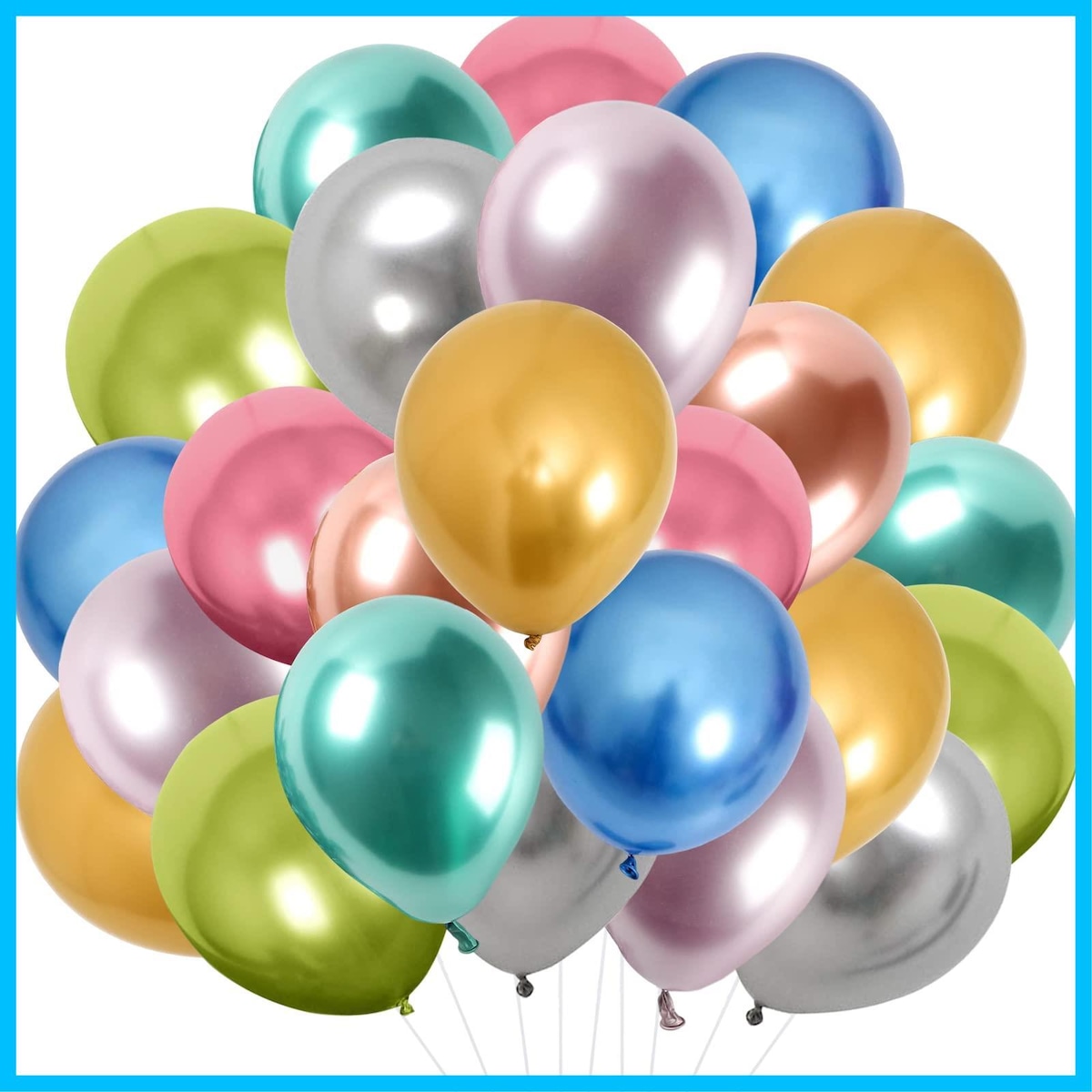 Senteria バルーン 風船 マルチカラー 100個入り 小さい 10インチ 金属風船 丸型 極厚 誕生日会 結婚式 卒業 開店 店舗装飾 ...