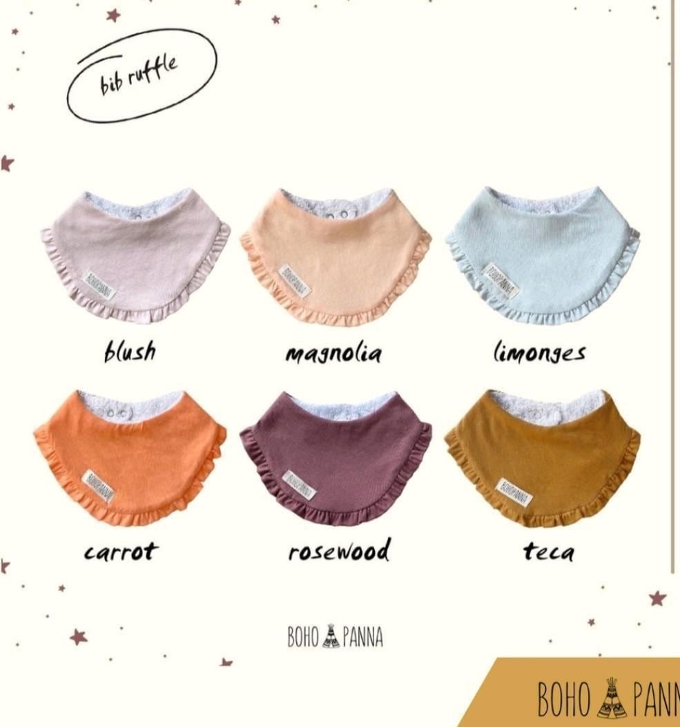 Boho baby/Ruffle bib CLAY/ラッフルスタイ/クレイ
