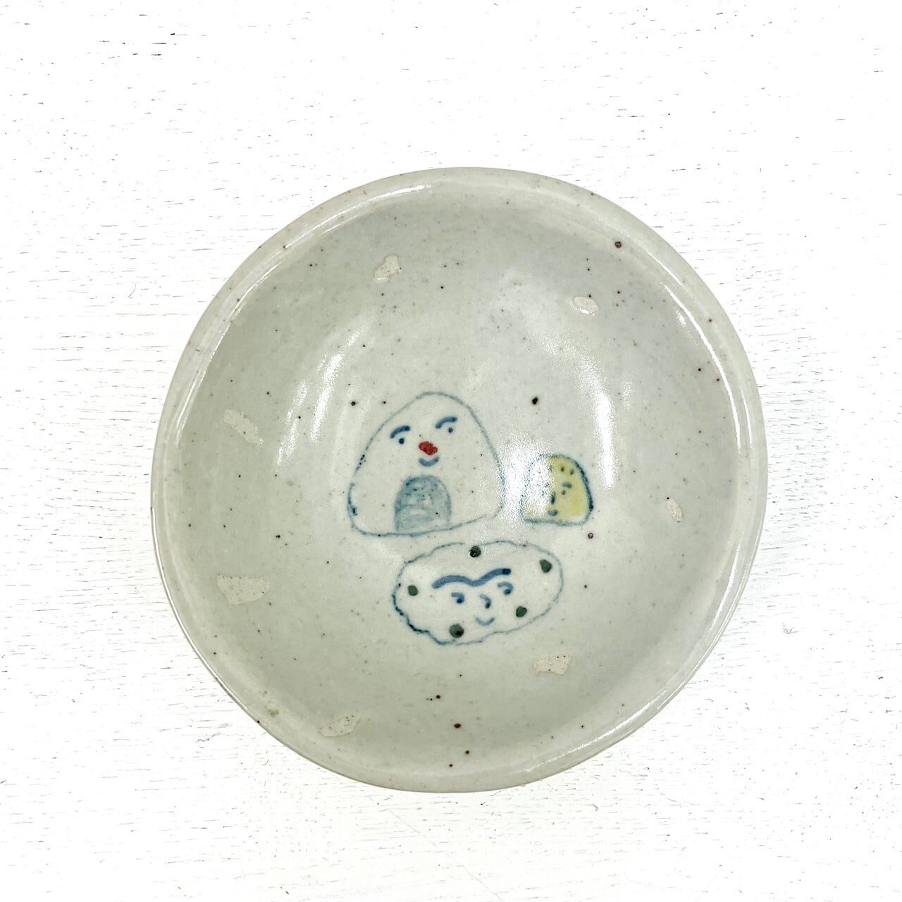 ちえちひろ　手と花のイラスト　陶器　皿　プレート ちえちひろ | new pure plus