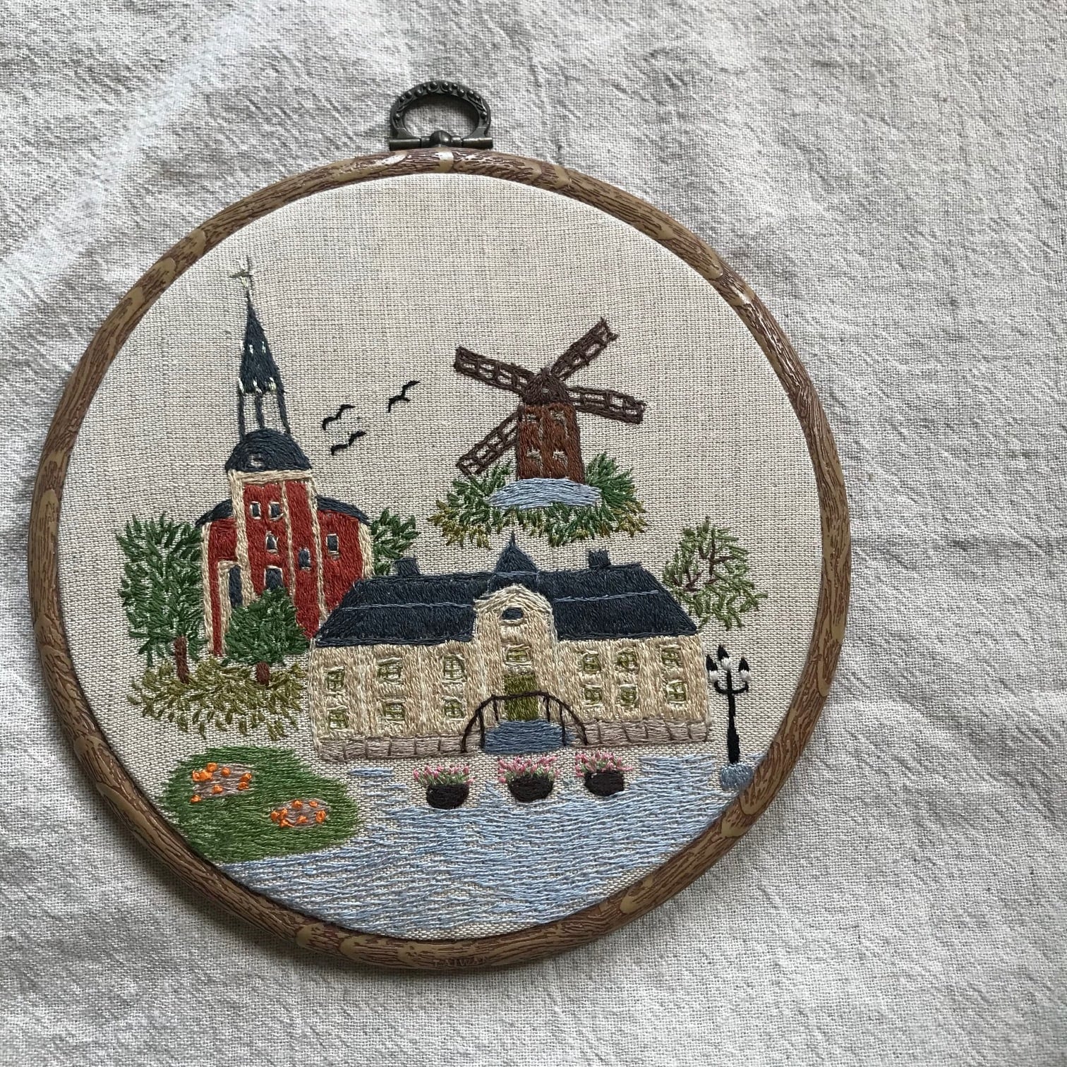 スウェーデンの刺繍絵