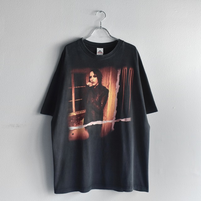 "Marilyn Manson" 『Eat Me Drink Me』 00's~ Double Side Printed Rock T-shirt s/s