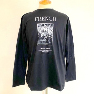【GOOD ROCK SPEED】LIFE Photo Print L/S T-shirts(FRENCH)　Black