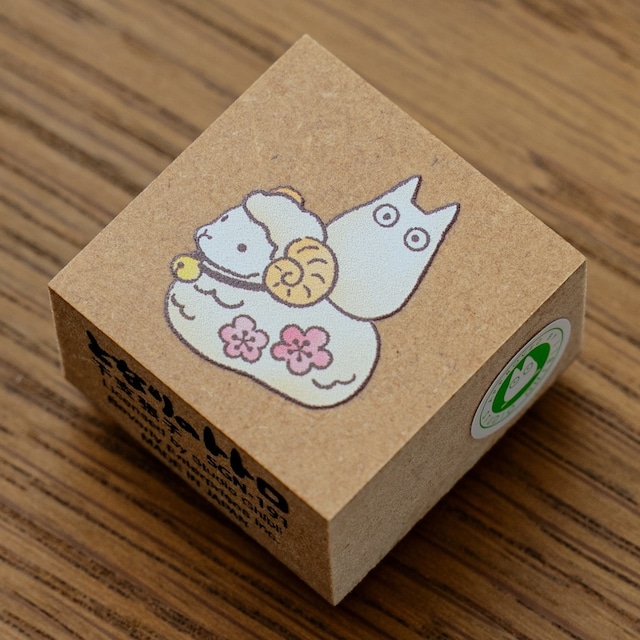 となりのトトロ　年賀はんこ/ スタンプ　干支張子（4576）