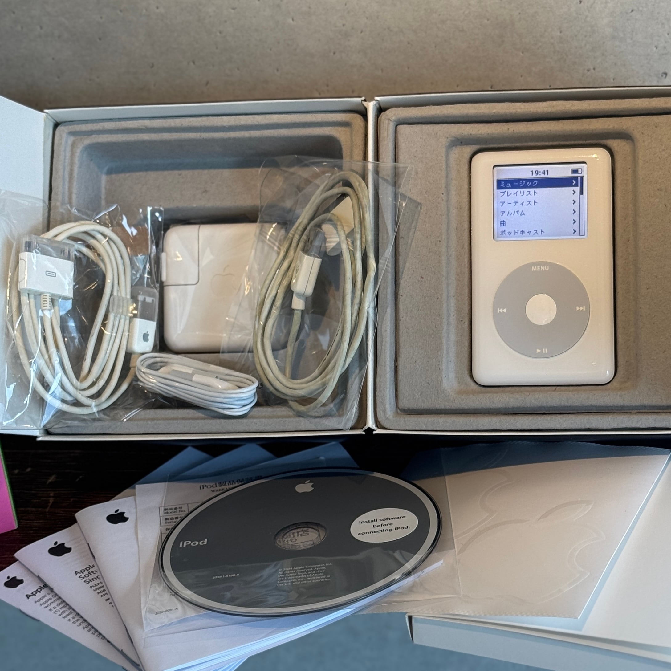 Apple 第4世代 iPod 20GB A1059｜箱付き｜新品バッテリー交換済み