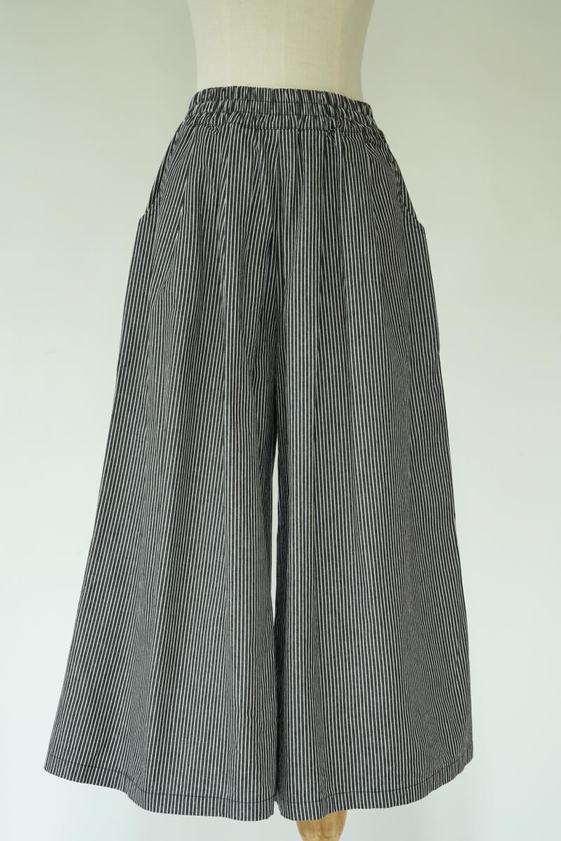 定番】ヒッコリーストライプガウチョパンツ | sloe