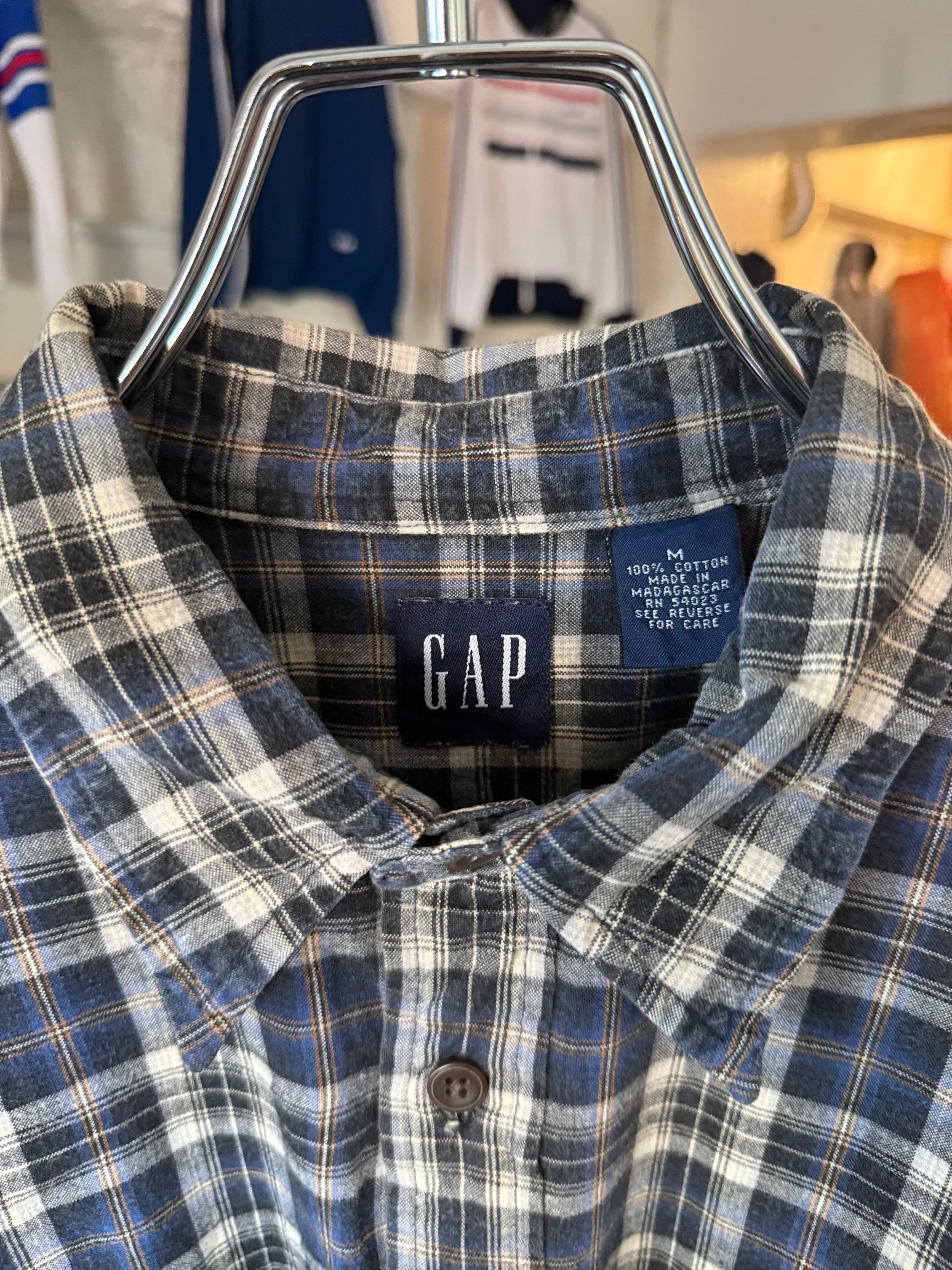 90s OLD GAP Cotton check Shirt | mesen