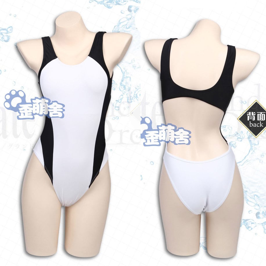 FGO ジャンヌ 競泳水着 コスプレ衣装+ウィッグセット - コスプレ