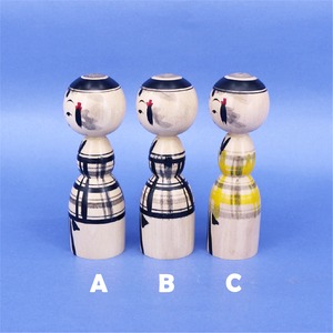 《 弥治郎系・池内潮音 工人 》こけし　本人型　3寸