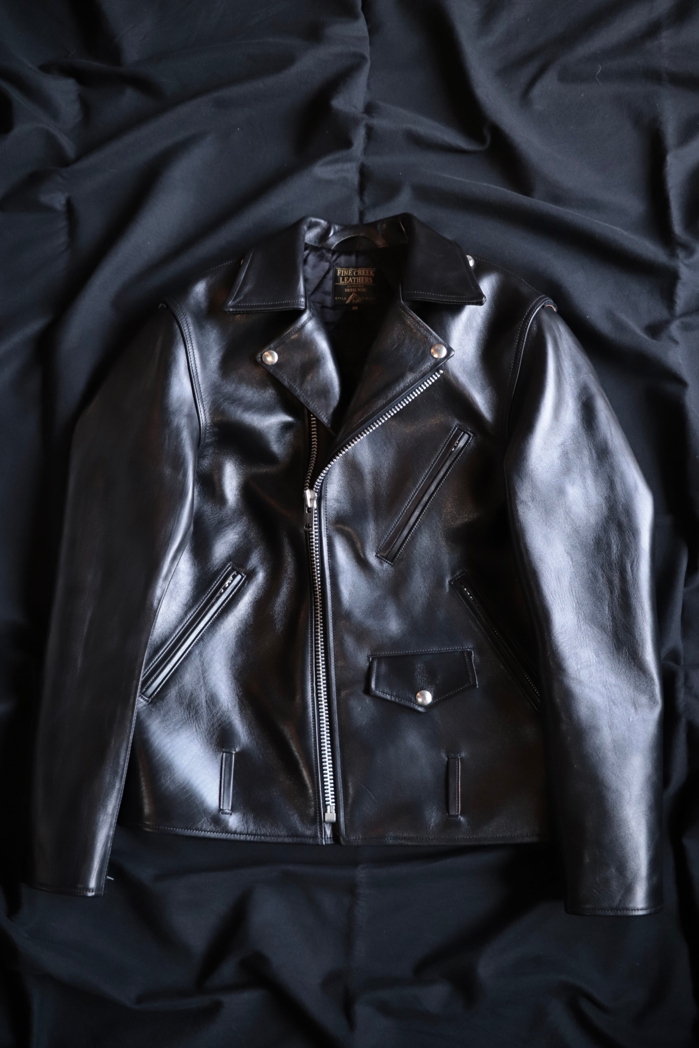 FINE CREEK LEATHERS/ファインクリークレザーズ Leon Custom BLACK FCJK015