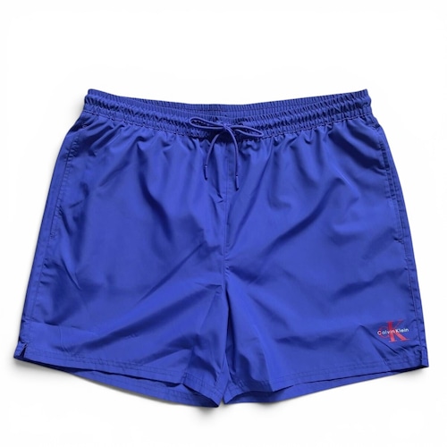【新品未使用】海外限定 Calvin Klein スイムショーツ ハーフパンツ 短パン メンズ L 青/BLUE カルバンクライン 水陸両用 タグ付 正規品