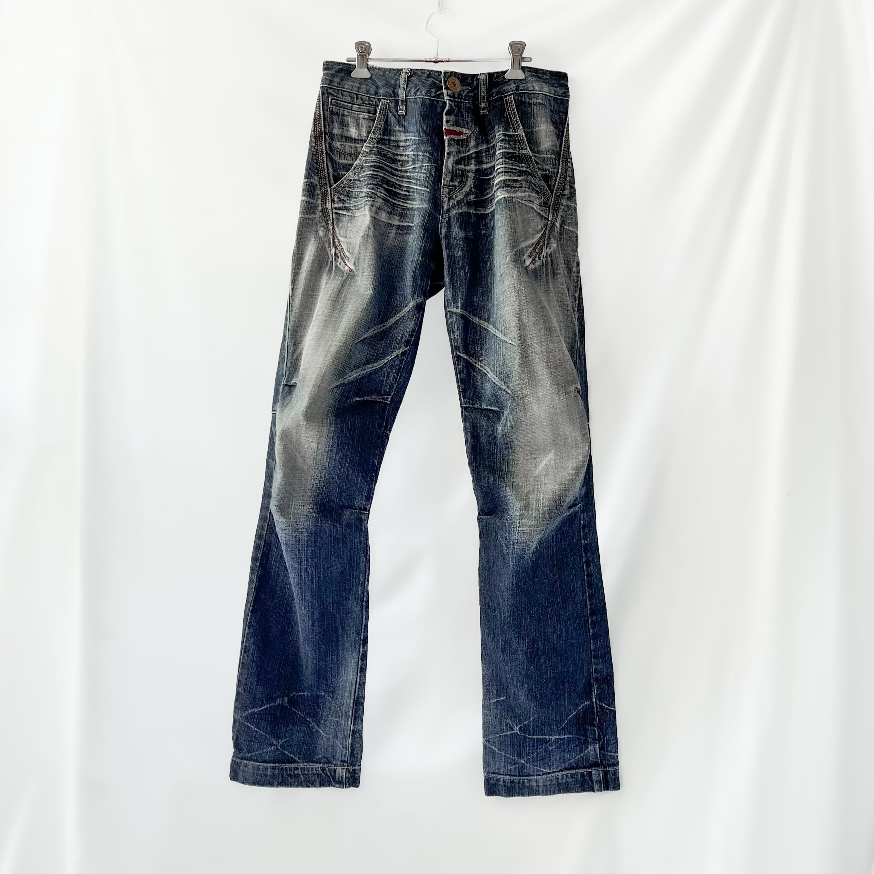 90s 〜 00s MARITHE + FRANCOIS GIRBAUD 再構築 back star denim マリテフランソワジルボー 再構築デニム