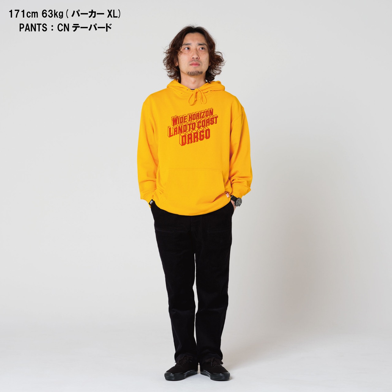 【DARGO】"WIDE HORIZON" 8onz Mid Weight Pull Over Hoodie（3color）