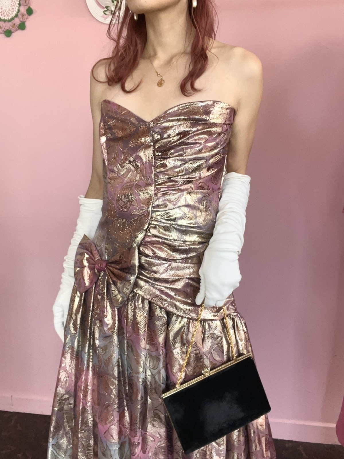 …80s metallic Gunne sax by Jessica McClintock dress… | Pink mom