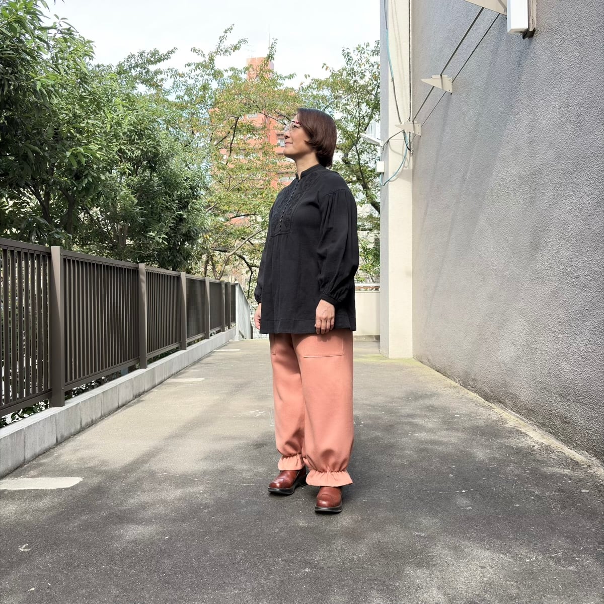 ボタニーウールのドロワーズ