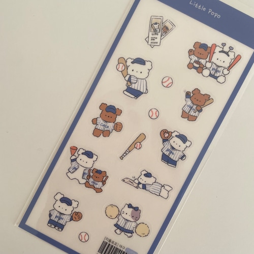 little popo 〔野球ステッカー〕
