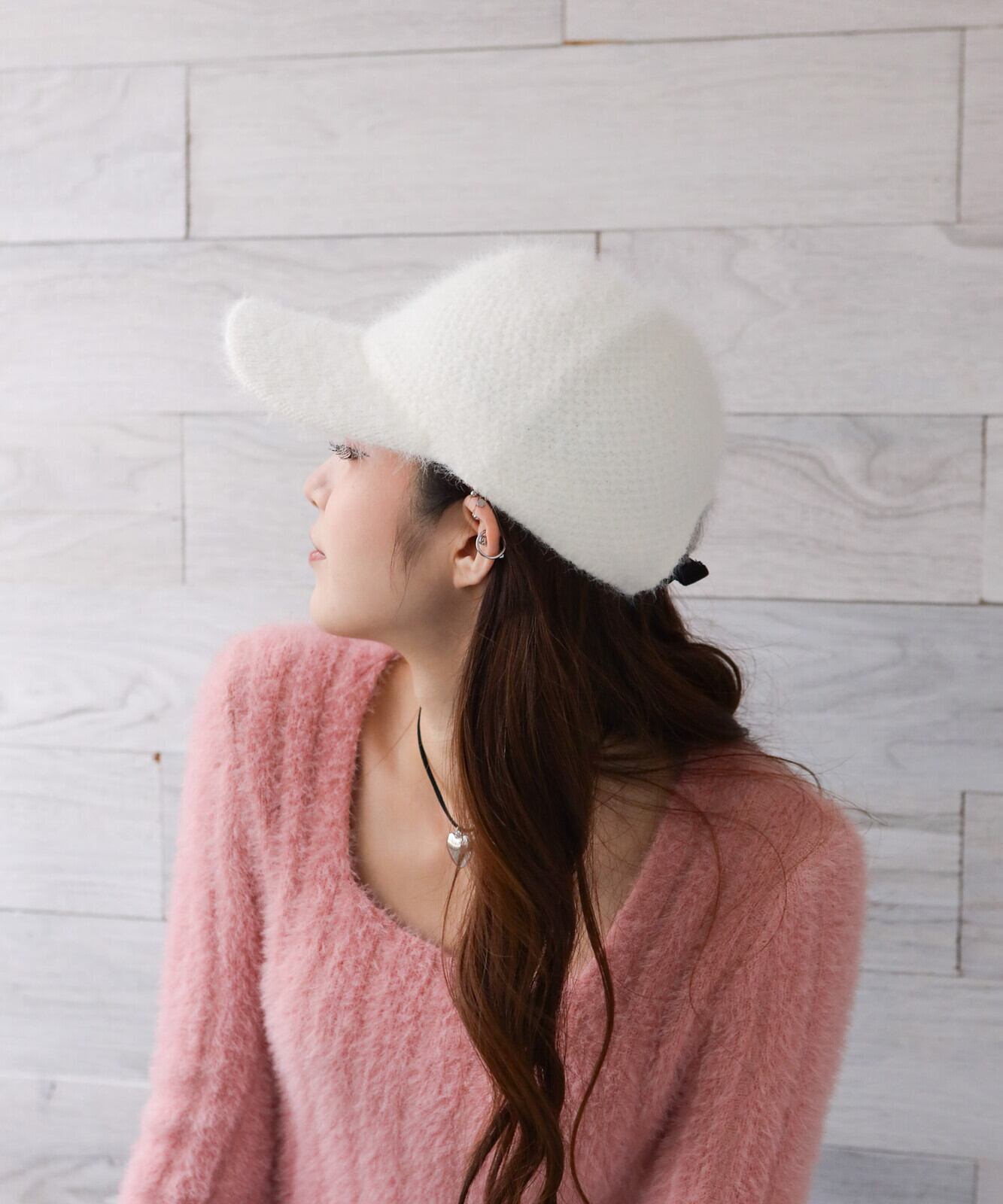 【SELECT】アジャスターゴムアンゴラキャップ