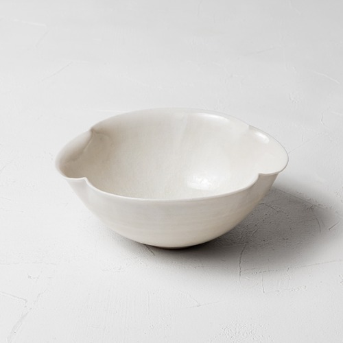 ［黒木 泰等］32.ナラ灰釉木瓜形小鉢