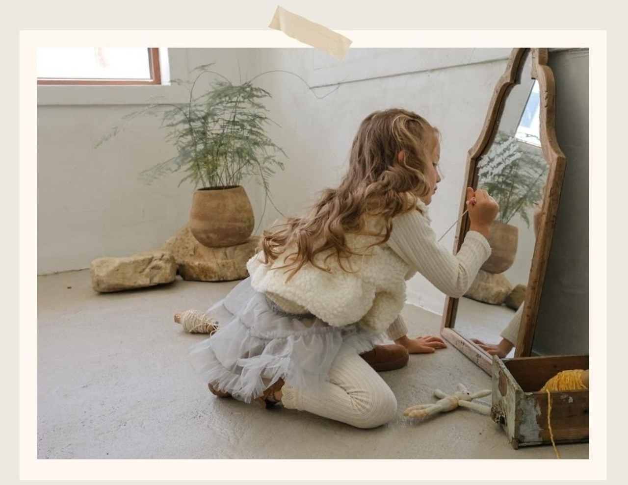 韓国子供服 / 26winter / puella FLO / ふわふわファーベスト / キッズ / 冬服 *90~140*