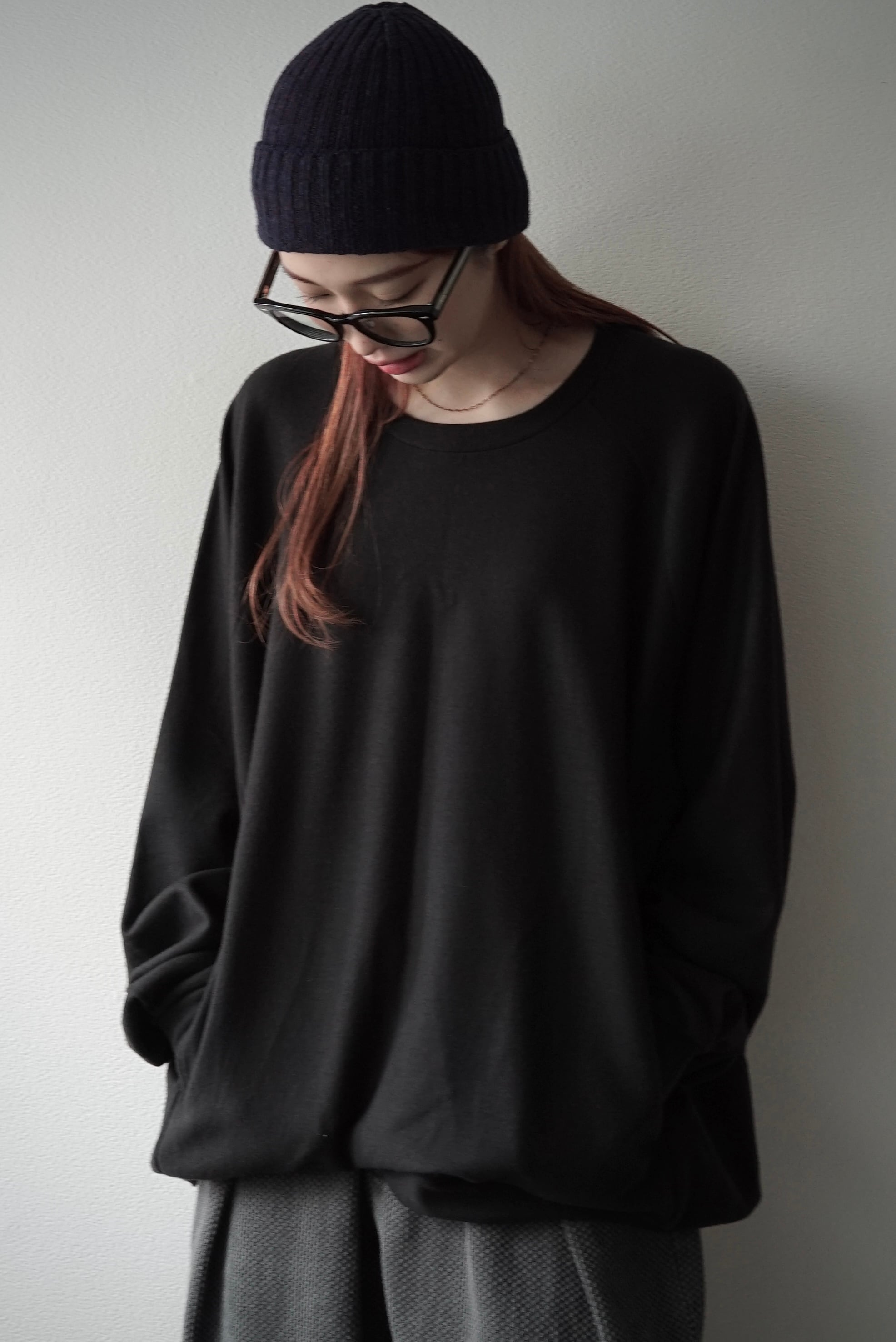 Super140s Washable Wool MW_Jersey / Wool Sweat ver2025 (BLACK
