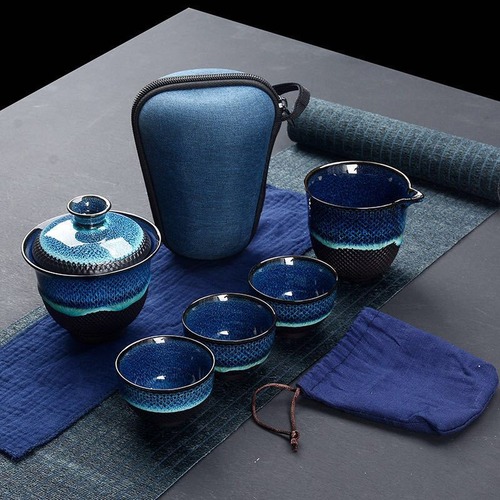 中国茶器セット トラベルセット ティーポット ティーカップ 茶碗 セラミック 陶磁器