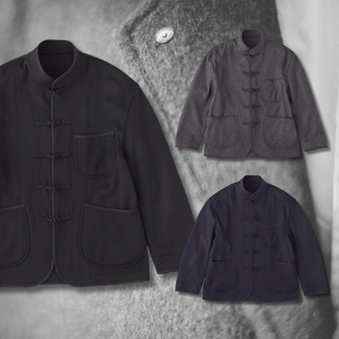 CASHMERE CHINESE JACKET(BABY CASH) | 【OFFICIAL】PORTER CLASSIC 