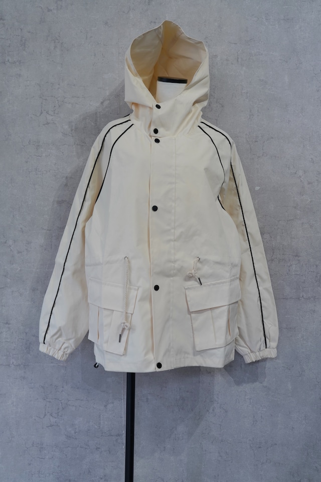 　℃℃℃ nylon line blouson   foodie  White