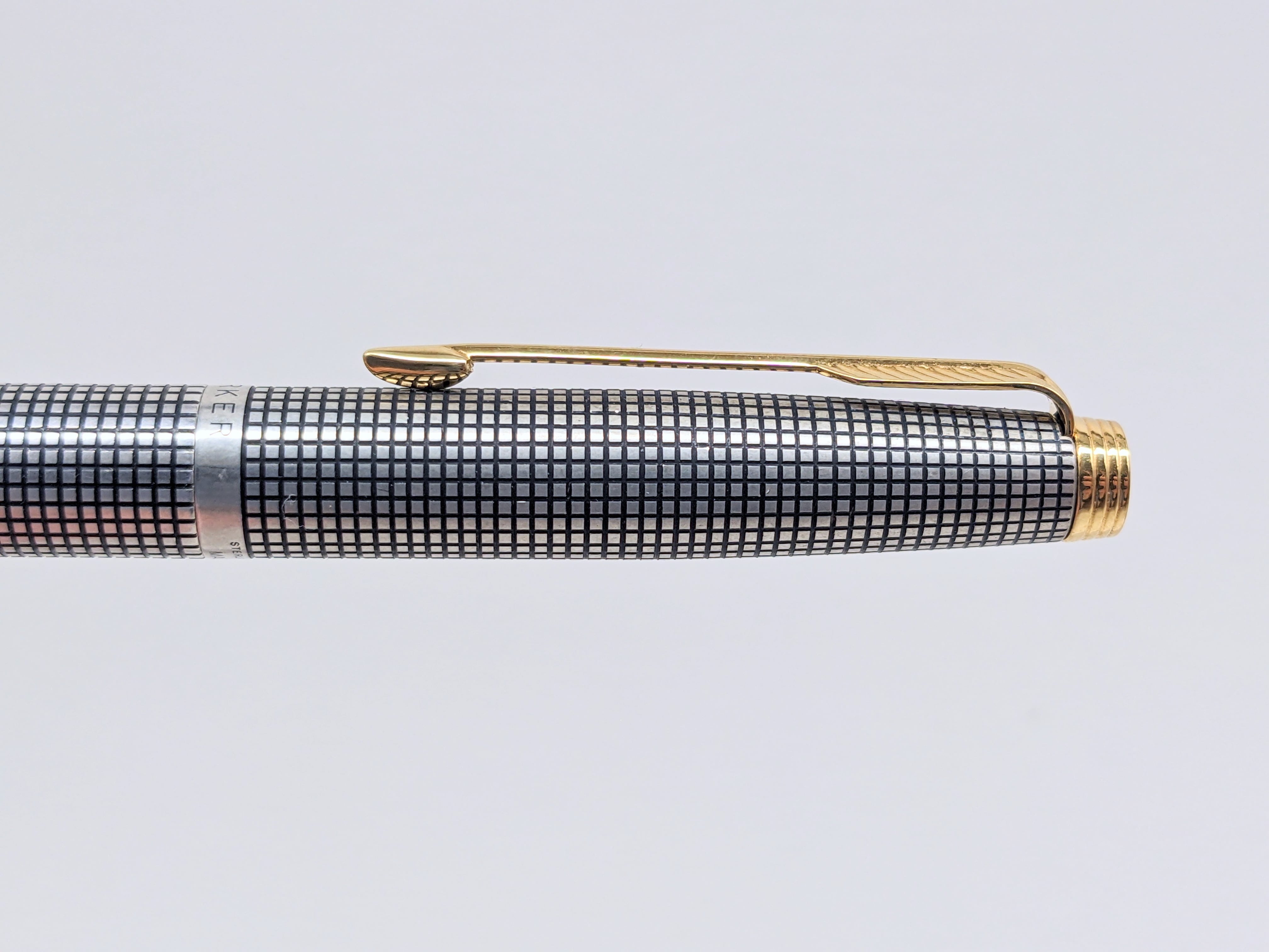 70s パーカー 75 PARKER 75 Crosshatch grid （極細字） 14K 02816